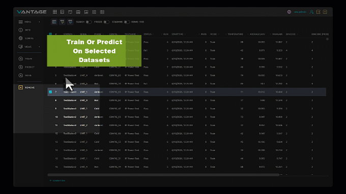 VANTAGE ML prediction demo